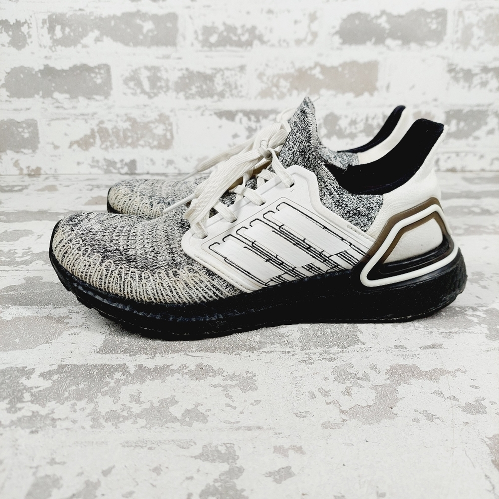 adidas Ultraboost 20 Cloud White Womens Athleisure Running Sneakers i304